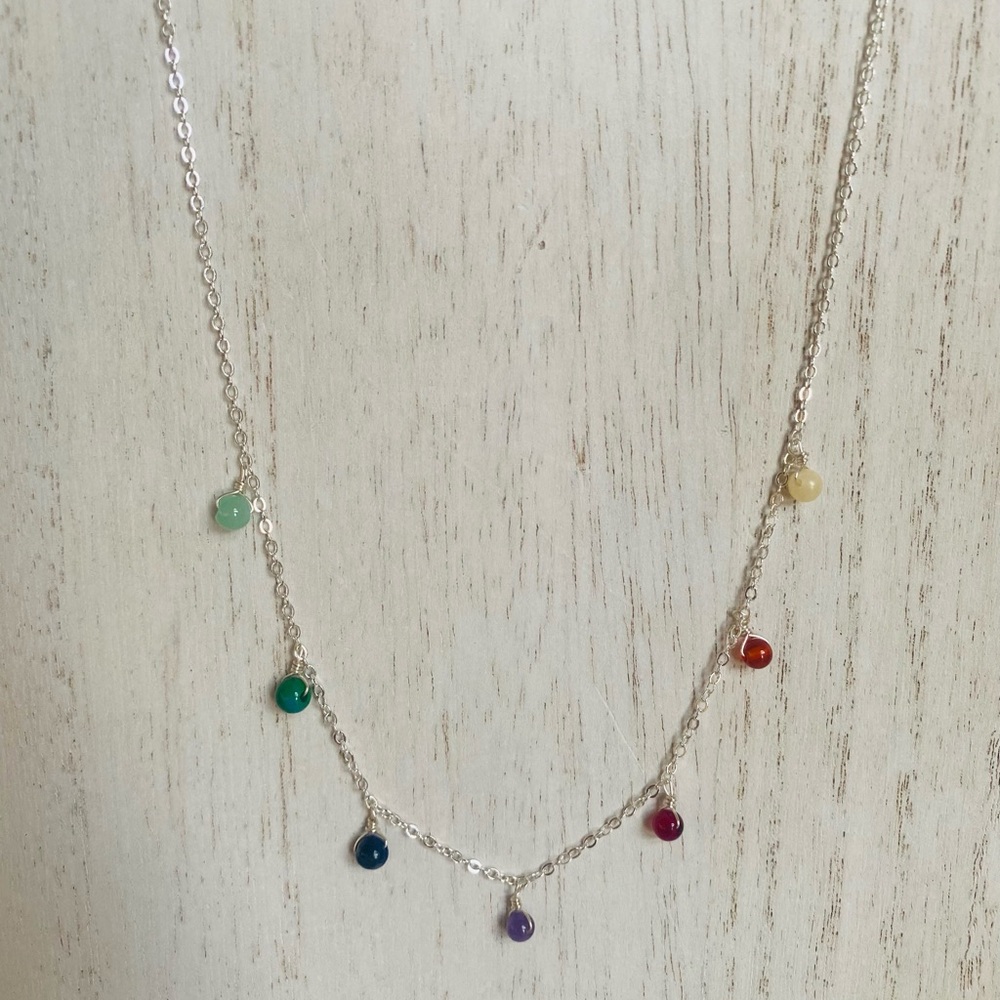 Elegant Multi-Color Gemstone Necklace